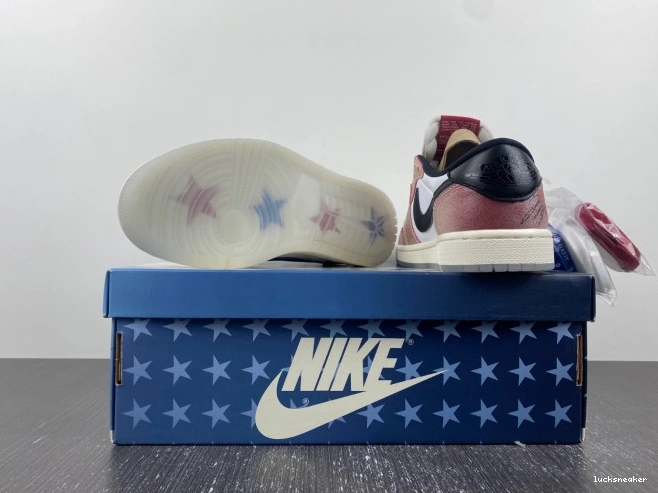 Cheap LUCY 'RED 1 JORDAN ROOM AIR TROPHY X OG LOW BLACK' FN0432-017 0812